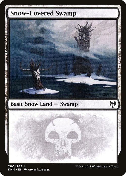 Image for Snow-Covered Swamp (280) (280) (KHM) - Magic: The Gathering