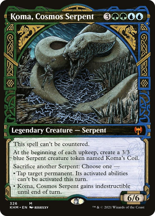 Image for Koma, Cosmos Serpent (Showcase) (326) (KHM) - Magic: The Gathering