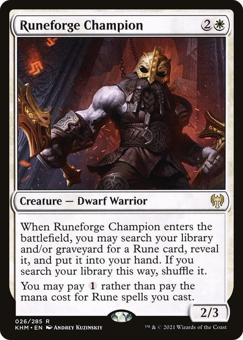 Image for Runeforge Champion (26) (KHM) - Magic: The Gathering
