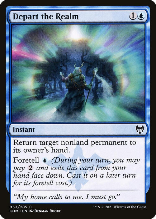 Image for Depart the Realm (53) (KHM) - Magic: The Gathering