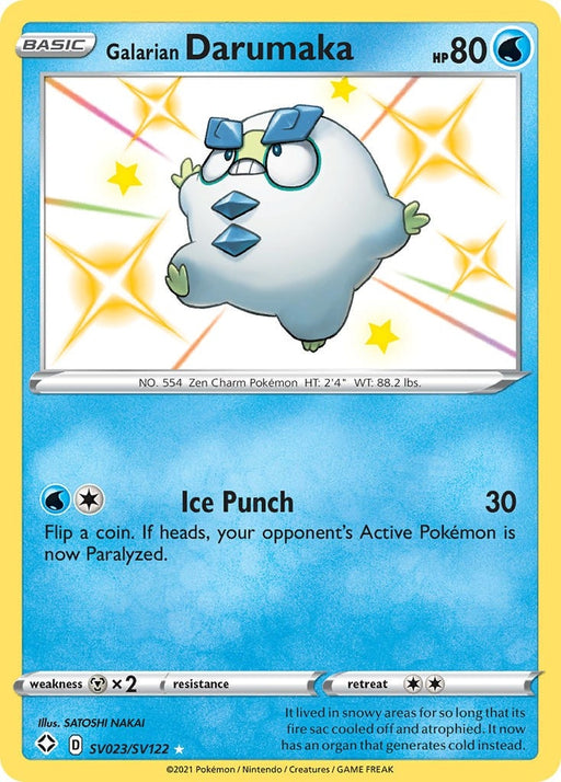 Image for Galarian Darumaka (SV023/SV122) (SHFSV) - Pokemon