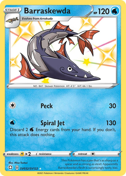 Image for Barraskewda (SV032/SV122) (SHFSV) - Pokemon