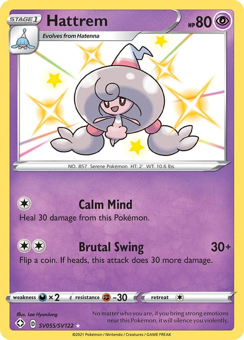 Image for Hattrem (SV055/SV122) (SHFSV) - Pokemon