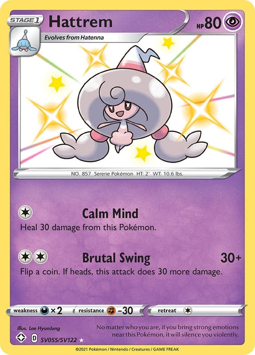 Image for Hattrem (SV055/SV122) (SHFSV) - Pokemon