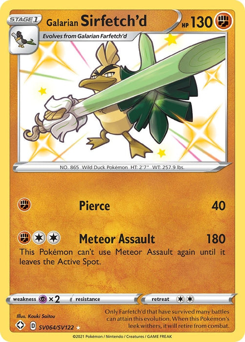 Galarian Sirfetch'd (SV064/SV122) (SHFSV)