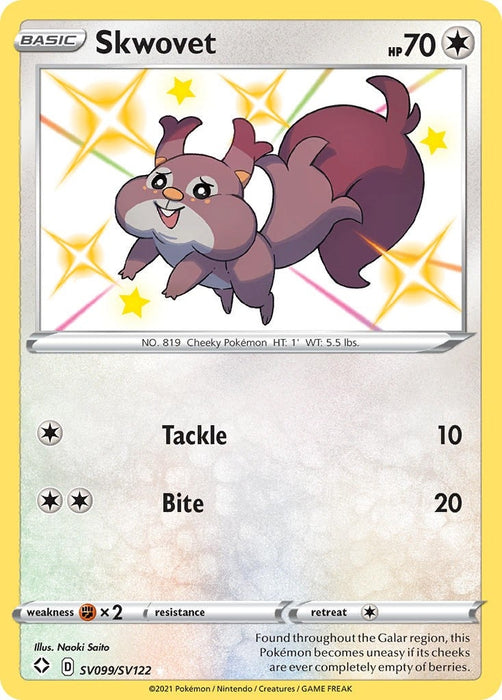 Image for Skwovet (SV099/SV122) (SHFSV) - Pokemon
