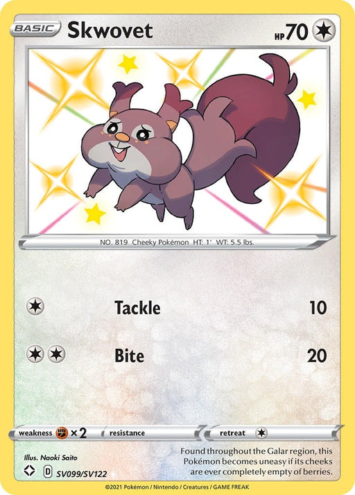 Image for Skwovet (SV099/SV122) (SHFSV) - Pokemon