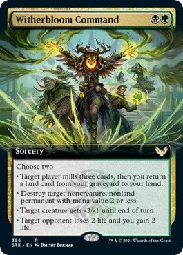 Image for Witherbloom Command (Extended Art) (356) (STX) - Magic: The Gathering