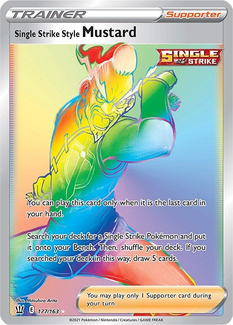 Image for Single Strike Style Mustard (Secret) (177/163) (SWSH05) - Pokemon