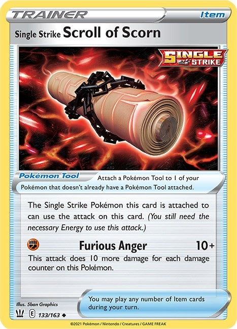 Image for Single Strike Scroll of Scorn (133/163) (SWSH05) - Pokemon