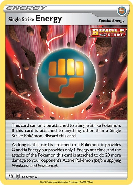 Image for Single Strike Energy (141/163) (SWSH05) - Pokemon
