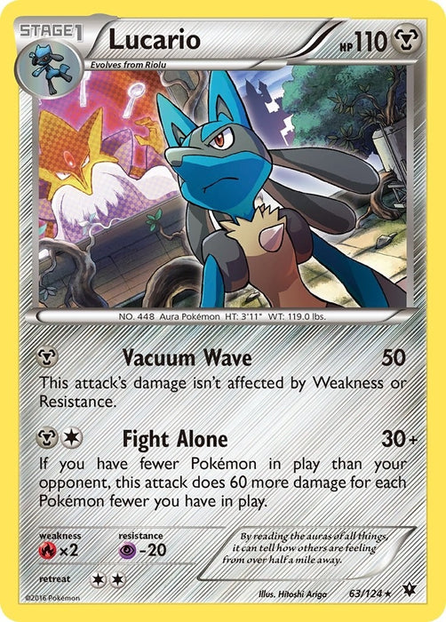 Lucario - 63/124 (Cosmos Holo) (063/124) (MCAP)
