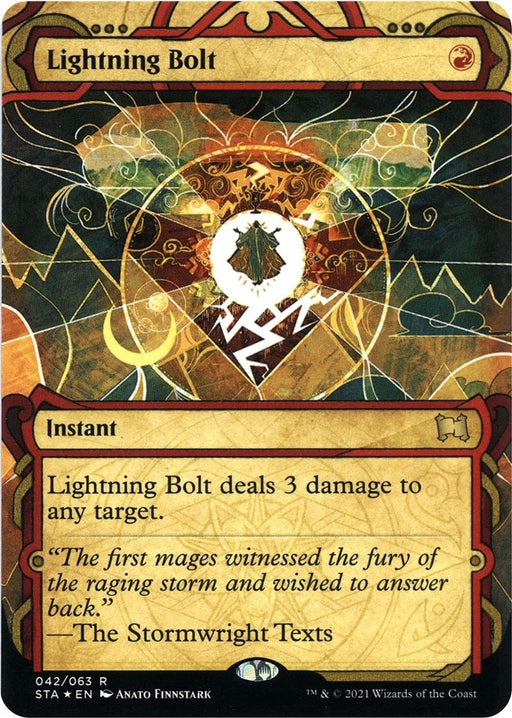 Image for Lightning Bolt (Foil Etched) (42) (STA) - Magic: The Gathering