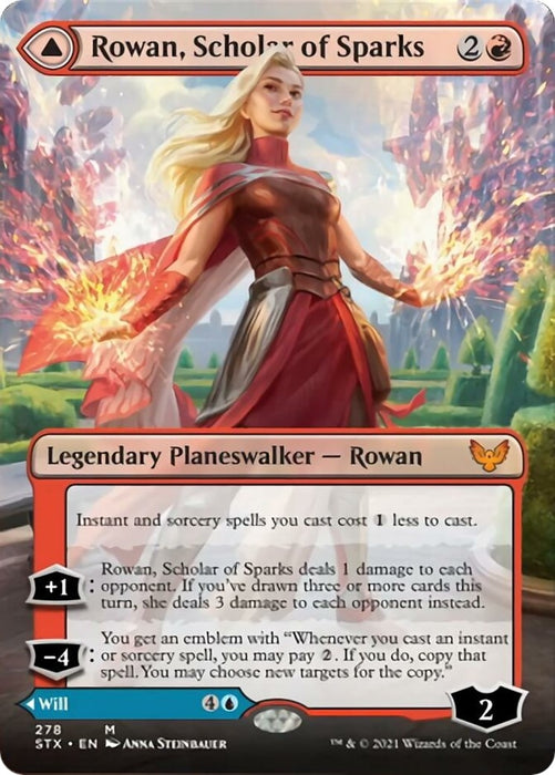 Image for Rowan, Scholar of Sparks (Borderless) (278) (STX) - Magic: The Gathering