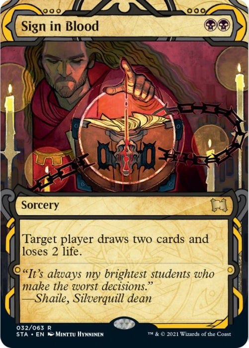 Image for Sign in Blood (32) (STA) - Magic: The Gathering
