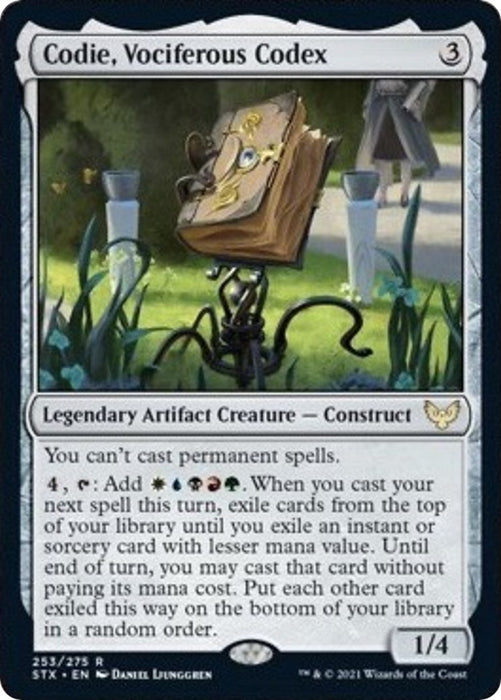 Image for Codie, Vociferous Codex (253) (STX) - Magic: The Gathering