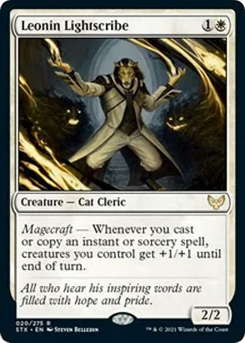 Image for Leonin Lightscribe (20) (STX) - Magic: The Gathering
