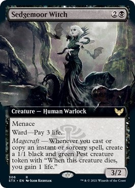 Image for Sedgemoor Witch (Extended Art) (306) (STX) - Magic: The Gathering