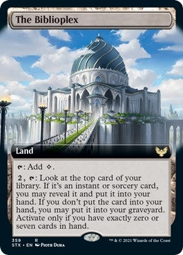 Image for The Biblioplex (Extended Art) (359) (STX) - Magic: The Gathering