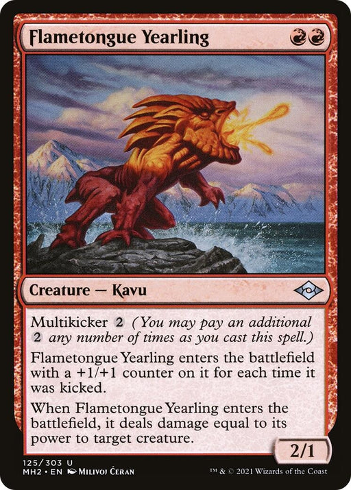 Image for Flametongue Yearling (125) (MH2) - Magic: The Gathering