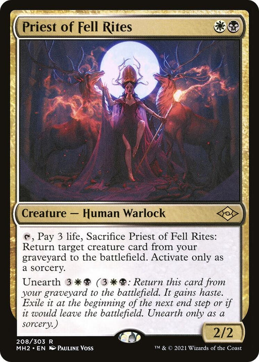 Image for Priest of Fell Rites (208) (MH2) - Magic: The Gathering