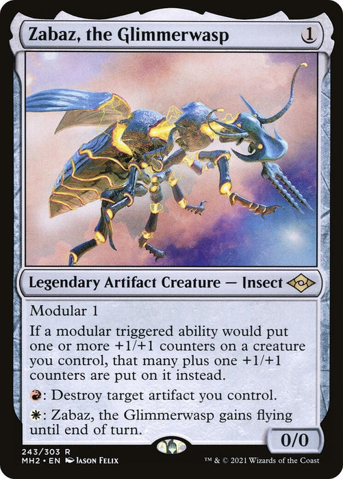 Image for Zabaz, the Glimmerwasp (243) (MH2) - Magic: The Gathering