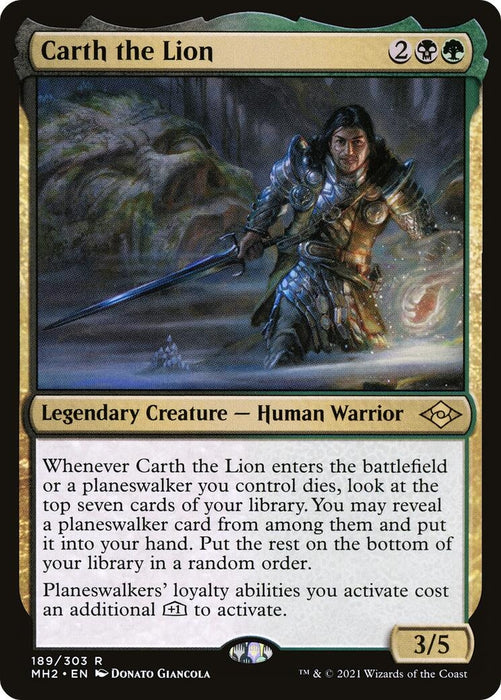 Image for Carth the Lion (189) (MH2) - Magic: The Gathering