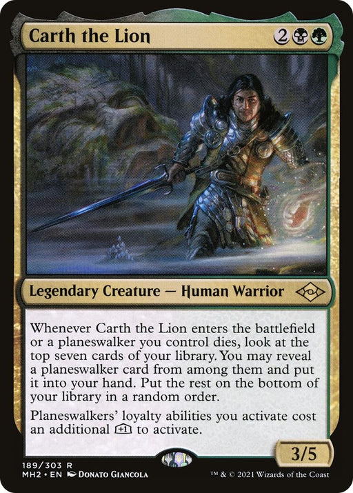 Image for Carth the Lion (189) (MH2) - Magic: The Gathering