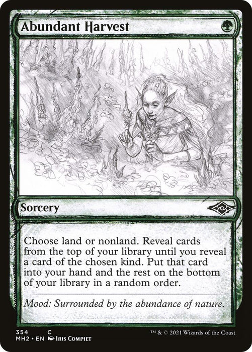 Image for Abundant Harvest (Showcase) (354) (MH2) - Magic: The Gathering