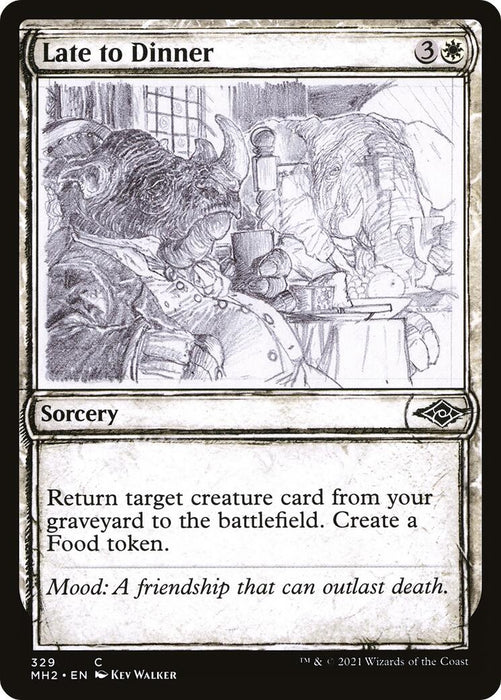 Image for Late to Dinner (Showcase) (329) (MH2) - Magic: The Gathering