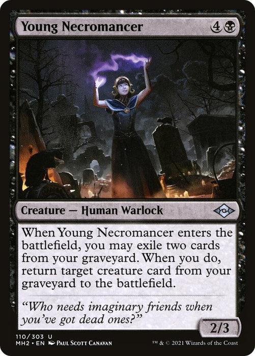 Image for Young Necromancer (110) (MH2) - Magic: The Gathering