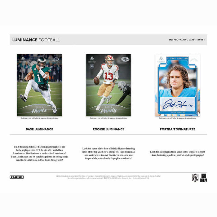 2023 Luminance Football Hobby Box