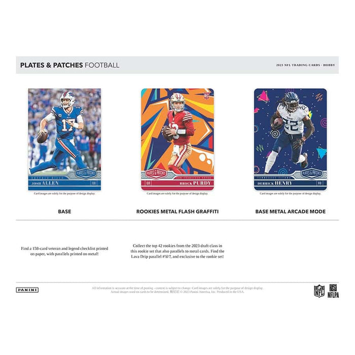 2023 Plates & Patches Football Hobby Box