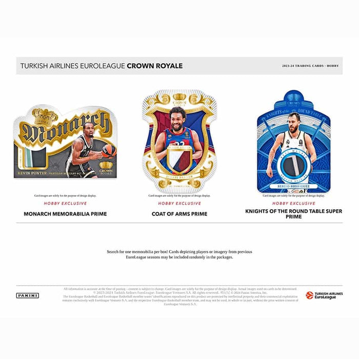 2023-24 Crown Royale Euroleague Basketball Hobby Box