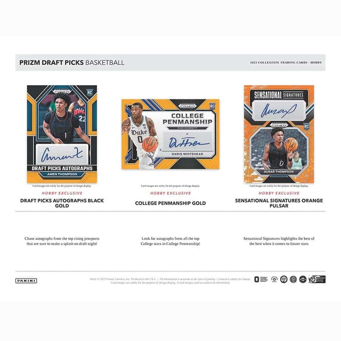 2023 Prizm Basketball Draft Picks Hobby Box