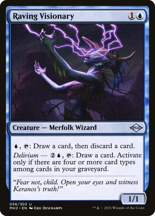 Image for Raving Visionary (56) (MH2) - Magic: The Gathering
