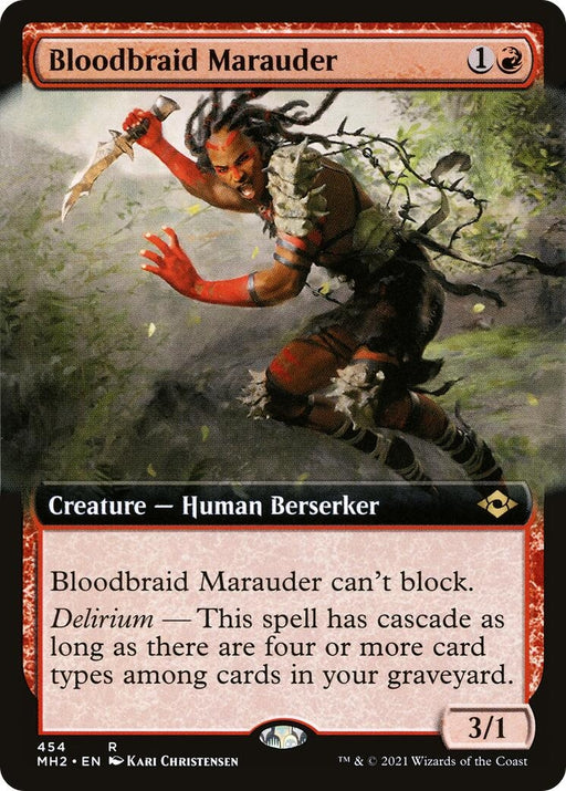Image for Bloodbraid Marauder (Extended Art) (454) (MH2) - Magic: The Gathering