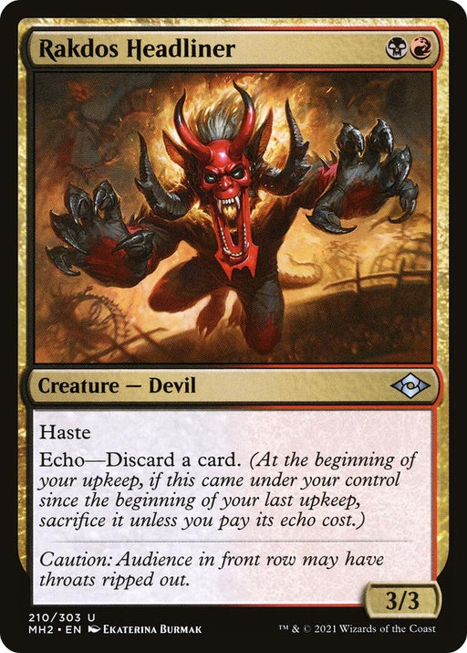 Image for Rakdos Headliner (210) (MH2) - Magic: The Gathering