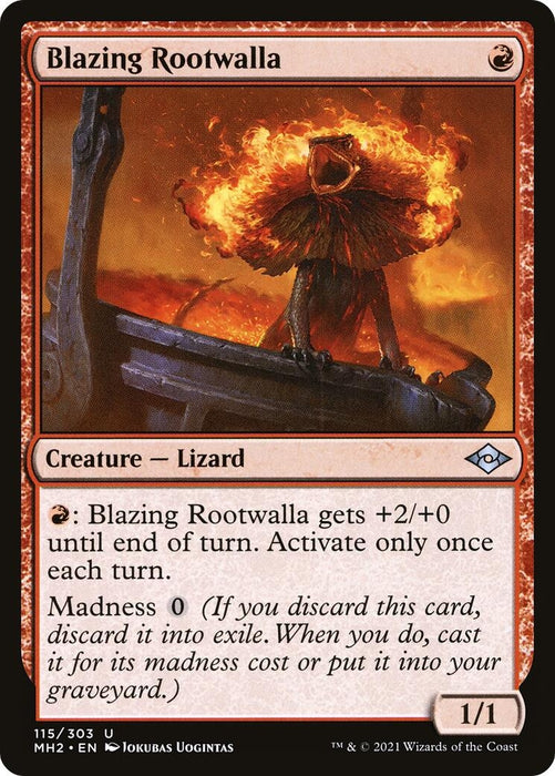 Image for Blazing Rootwalla (115) (MH2) - Magic: The Gathering