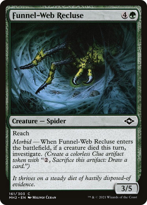 Image for Funnel-Web Recluse (161) (MH2) - Magic: The Gathering