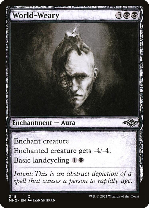 Image for World-Weary (Showcase) (348) (MH2) - Magic: The Gathering