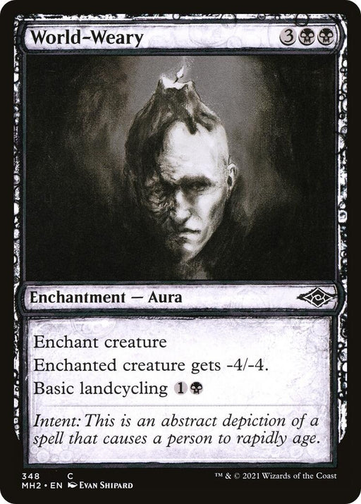 Image for World-Weary (Showcase) (348) (MH2) - Magic: The Gathering