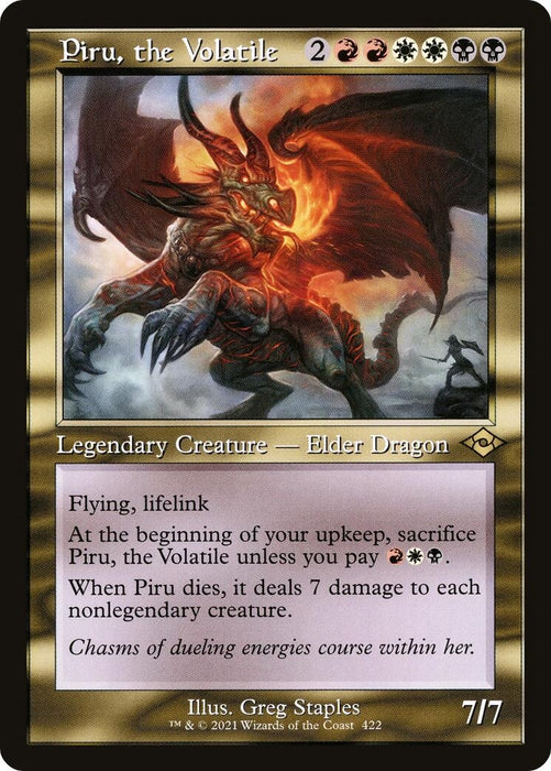 Image for Piru, the Volatile (Retro Frame) (422) (MH2) - Magic: The Gathering