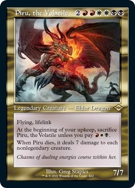 Image for Piru, the Volatile (Retro Frame) (Foil Etched) (422) (MH2) - Magic: The Gathering