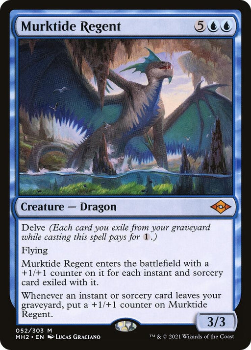 Image for Murktide Regent (52) (MH2) - Magic: The Gathering