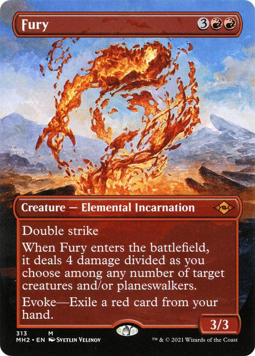 Image for Fury (Borderless) (313) (MH2) - Magic: The Gathering
