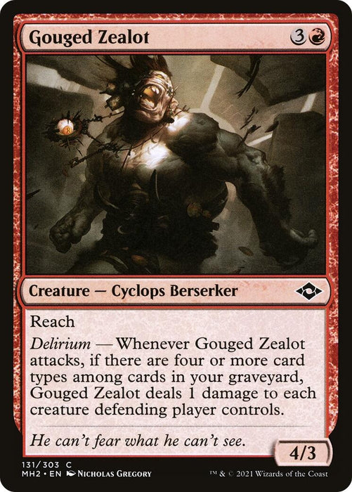 Image for Gouged Zealot (131) (MH2) - Magic: The Gathering