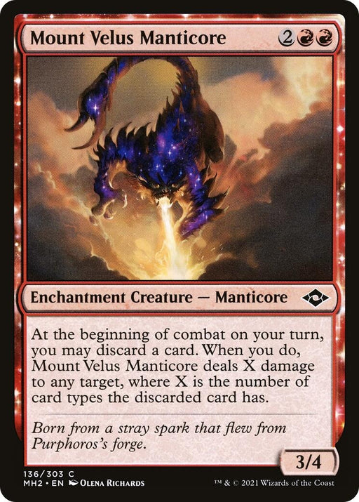 Image for Mount Velus Manticore (136) (MH2) - Magic: The Gathering