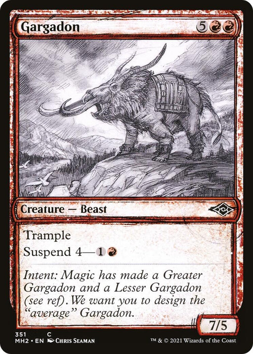 Image for Gargadon (Showcase) (351) (MH2) - Magic: The Gathering