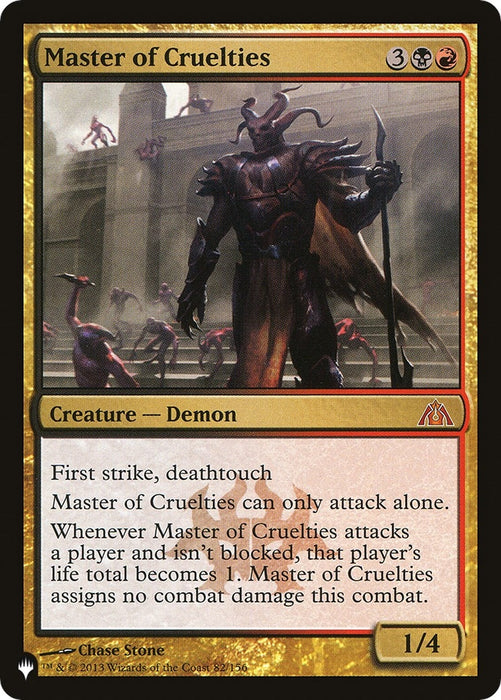 Master of Cruelties (82/156) (LIST)